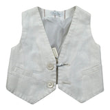 Gugu Gaga Gilet Tinta Unita Fantasia A Righe per Neonato GM3002T PANNA GUGU GAGA 