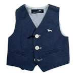 Harmont & Blaine Gilet Tinta Unita con Logo per Neonato JLK002N BLU HARMONT & BLAINE 