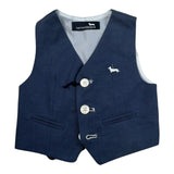Harmont & Blaine Gilet Tinta Unita con Logo per Neonato JLK002N BLU HARMONT & BLAINE 