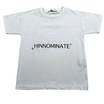 Hinnominate T-Shirt Girocollo Tinta Unita con Stampa per Bambino 3636M00012 BIANCO HINNOMINATE 