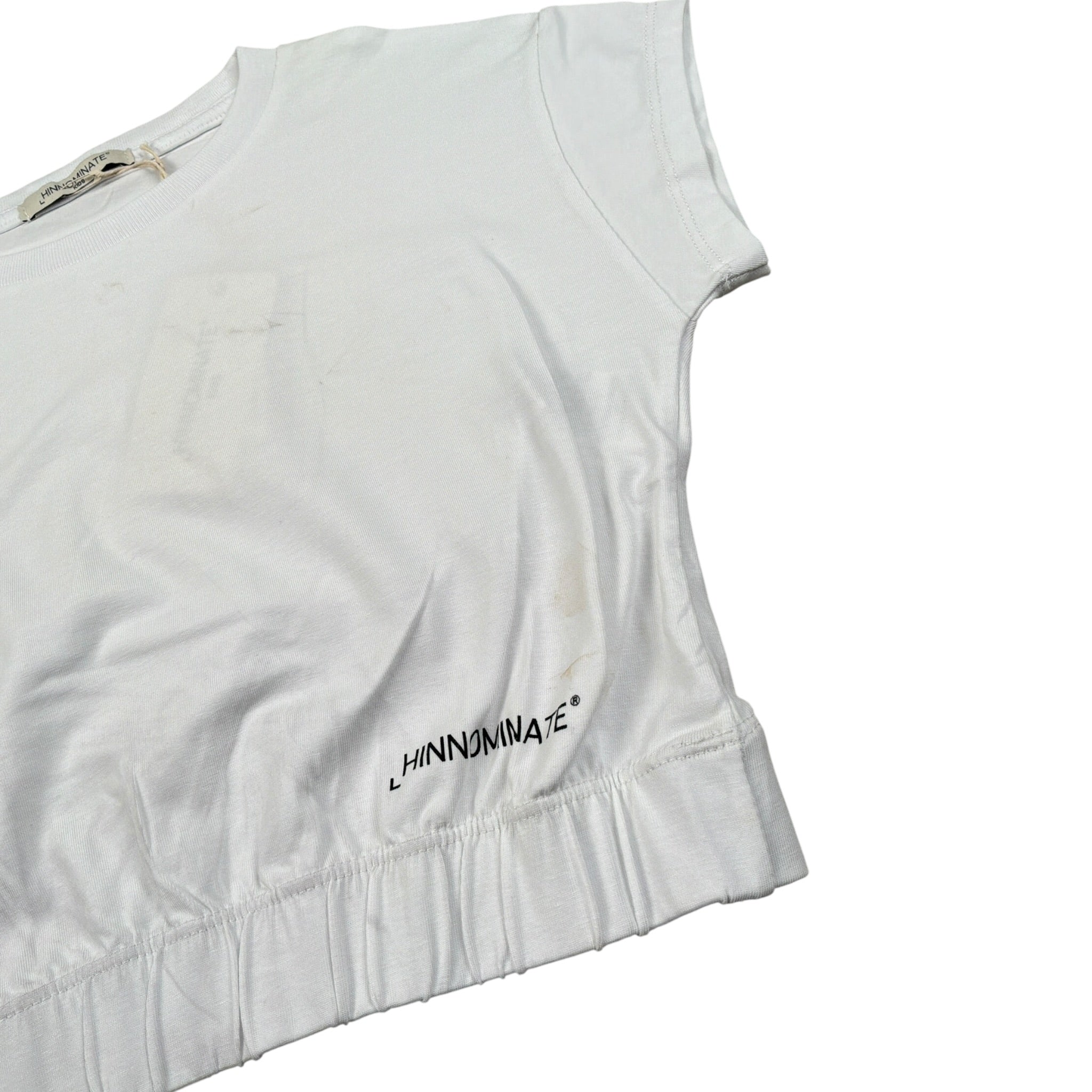 Hinnominate T-Shirt Girocollo tinta unita con Stampa Bianco per Bambina 3646M0114 BIANCO HINNOMINATE 