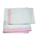 I Delfi Set Lenzuole Tinta Unita con Ricami per Neonata 25P5142 BIANCO I DELFI 