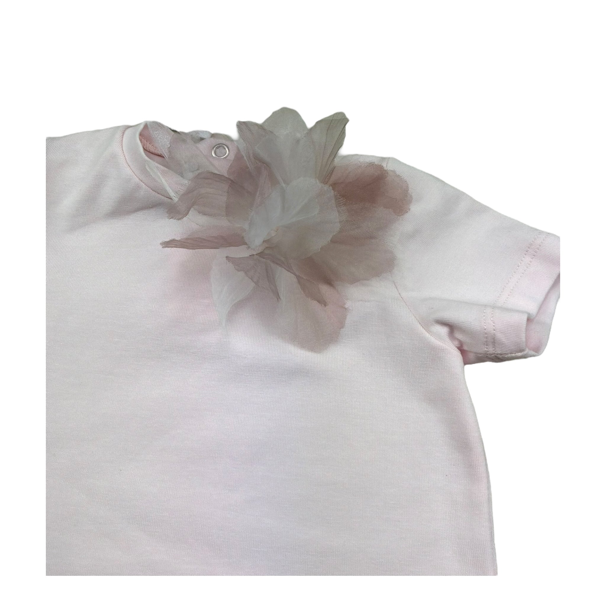I Delfi Completo 2 Pezzi T-Shirt-Gonna per Neonata 25P5195 BIANCO/ROSA I DELFI 