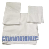 I Delfi Lenzuola Bicolore 3 Pezzi  per Neonato 25P5272 BIANCO/AZZURRO I DELFI 