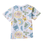 I Do T-Shirt Girocollo Tinta Unita con Stampa per Neonato 4B168 BIANCO I DO 