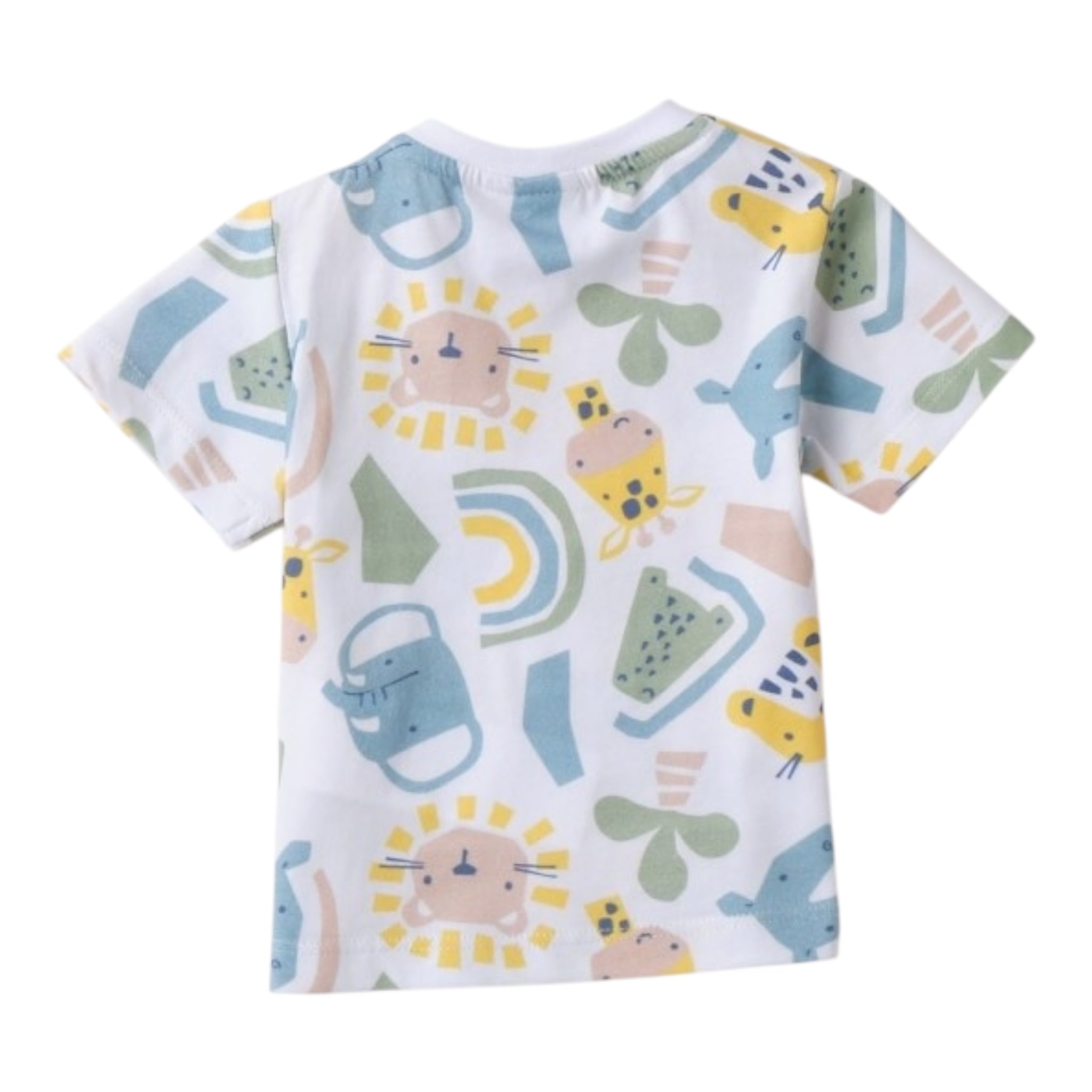 I Do T-Shirt Girocollo Tinta Unita con Stampa per Neonato 4B168 BIANCO I DO 
