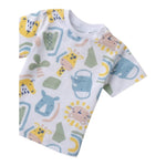 I Do T-Shirt Girocollo Tinta Unita con Stampa per Neonato 4B168 BIANCO I DO 