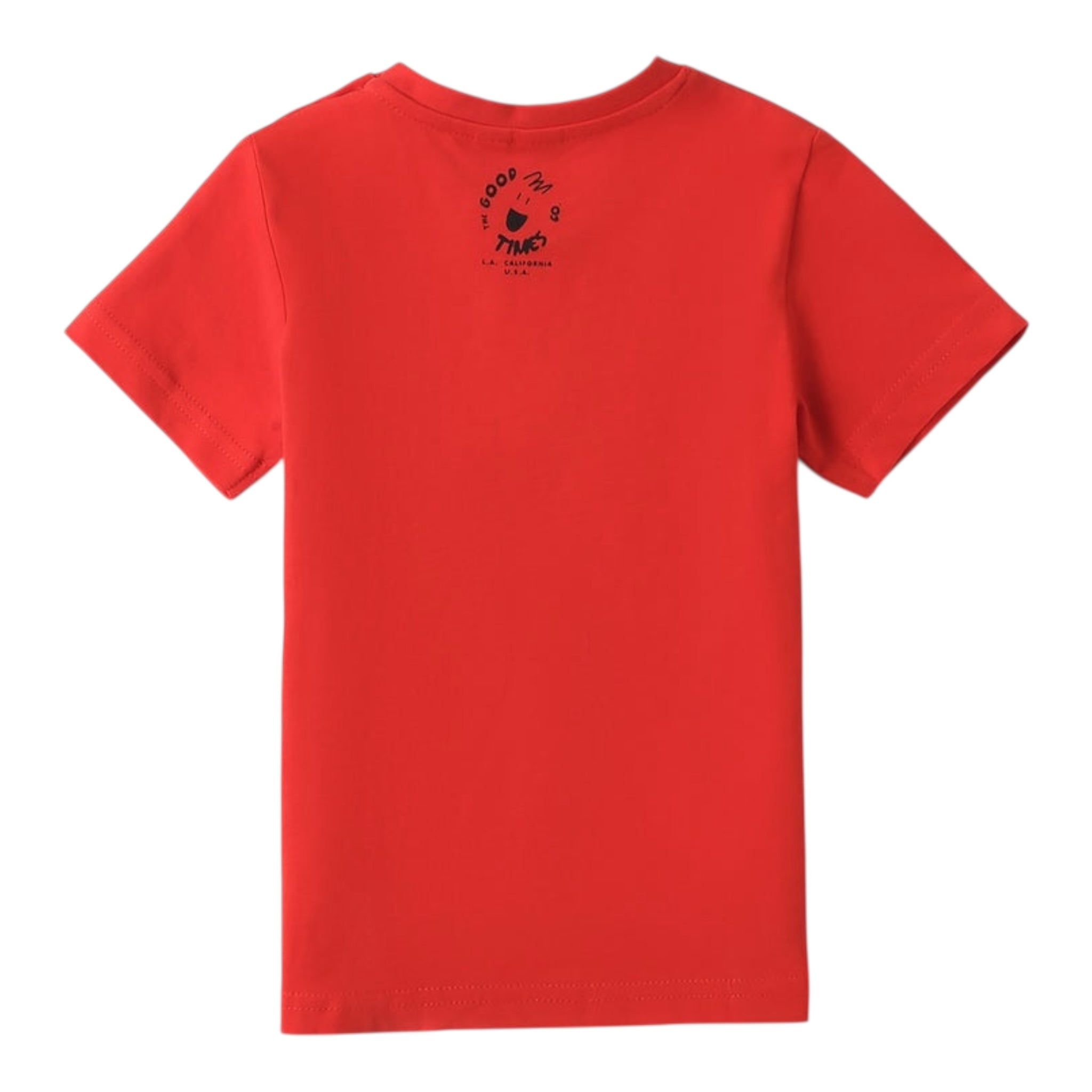 I Do T-Shirt Girocollo Tinta Unita con Stampa per Bambino 4B456 ROSSO I DO 