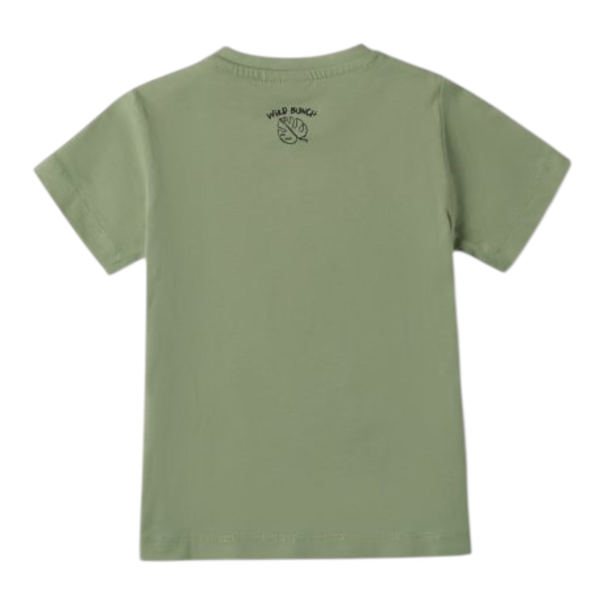 I Do T-Shirt Girocollo Tinta Unita con Stampa per Bambino 4B459 VERDE I DO 