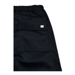 I'M Brian Pantalone Tinta Unita con Elastico In Vita per Bambino PA1240J NERO I'M BRIAN 