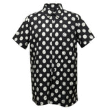 I'M Brian Camicia tinta unita con Fantasia Pois Nero per Bambino PA2844J NERO I'M BRIAN 