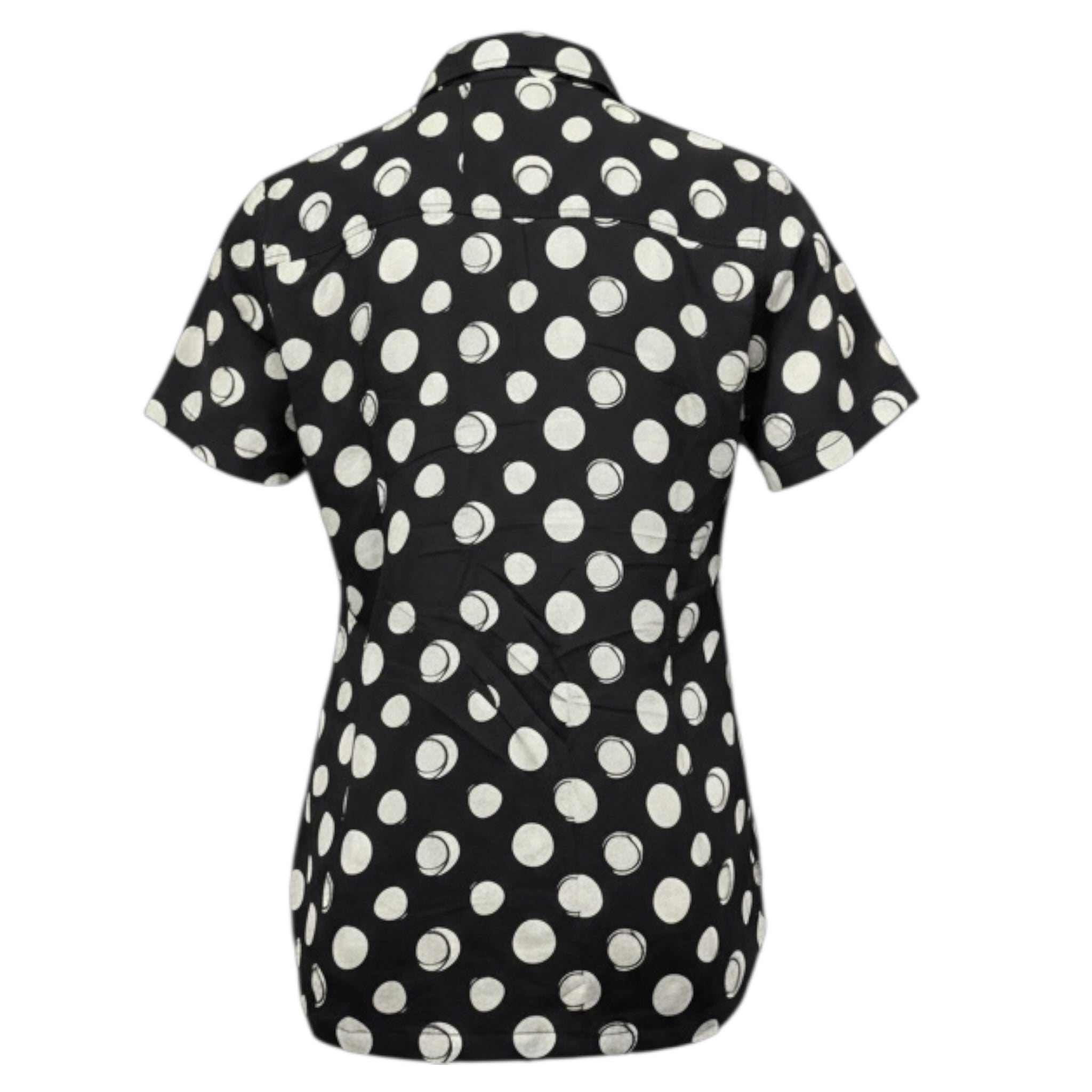 I'M Brian Camicia tinta unita con Fantasia Pois Nero per Bambino PA2844J NERO I'M BRIAN 