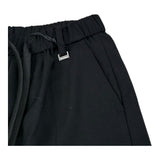 I'M Brian Pantalone Tinta Unita con Elastico In Vita per Neonato PA3269JNXX NERO I'M BRIAN 