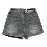Iceberg Bermuda In Denim Tinta Unita con Logo per Neonato BMICE50108B NERO ICEBERG 