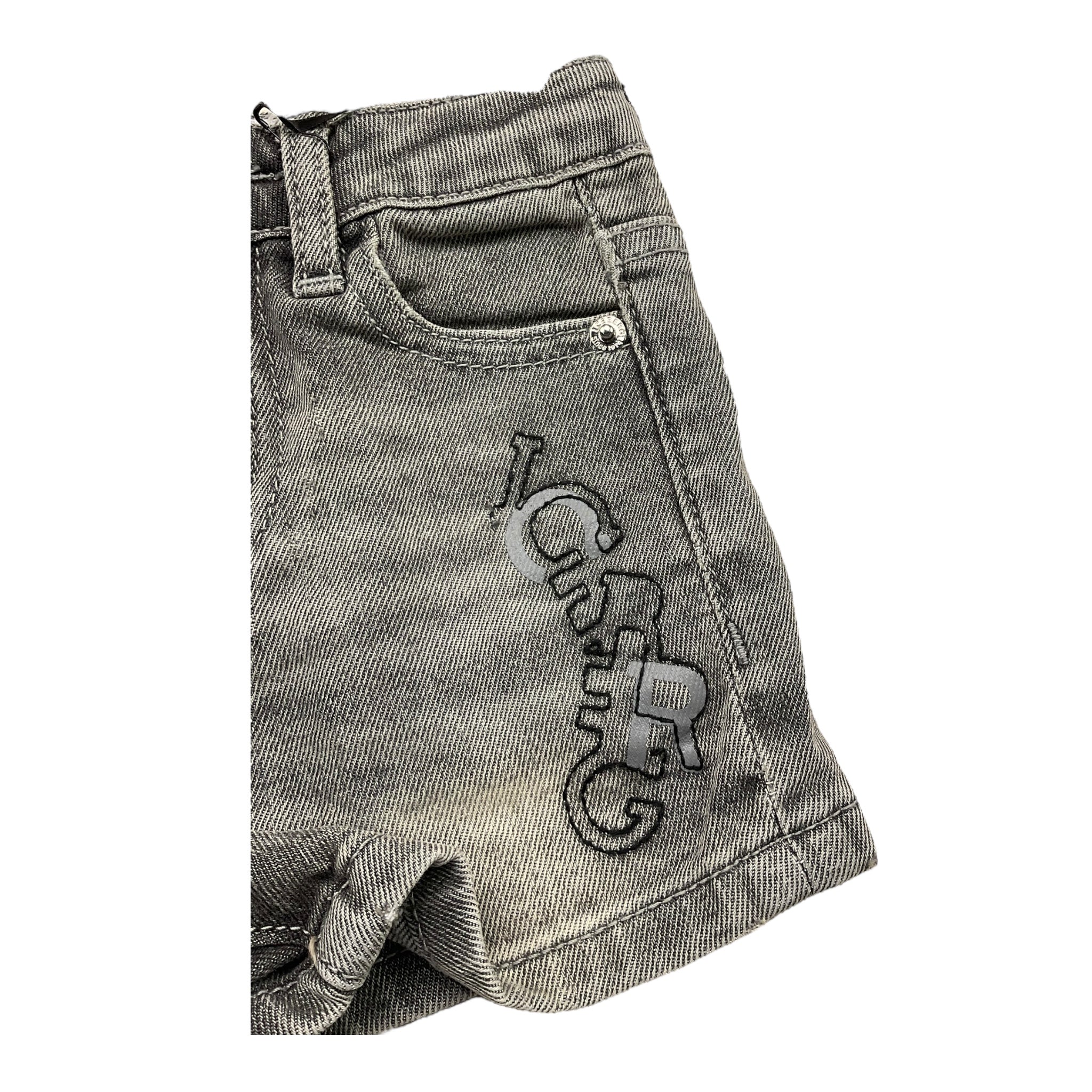 Iceberg Bermuda Tinta Unita In Denim con Girovita Regolabile per Neonato BMICE5108BX GRIGIO ICEBERG 