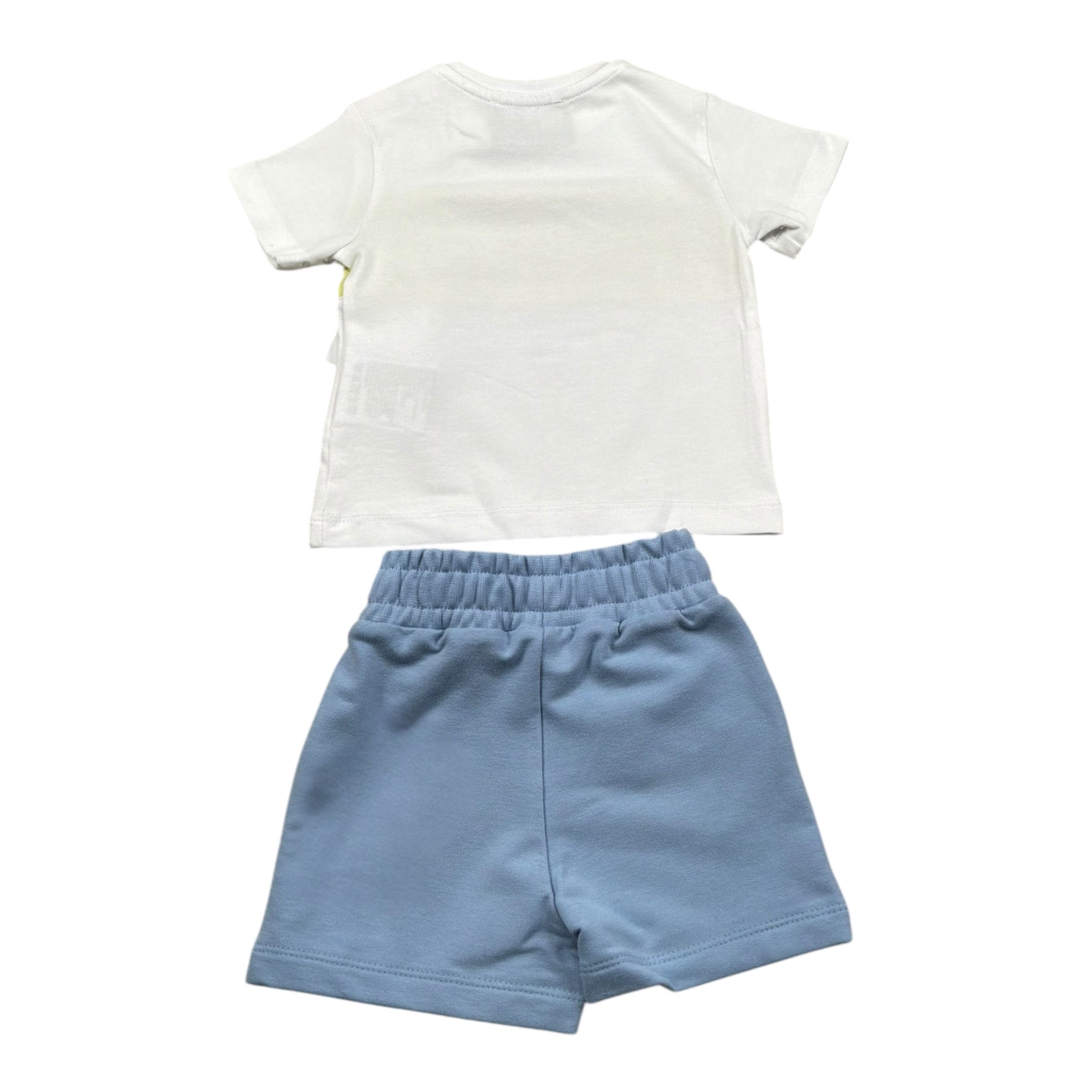 Iceberg Completo 2 Pezzi Bicolore T-Shirt-Bermuda per Neonato CMBICE5104BX BIANCO ICEBERG 