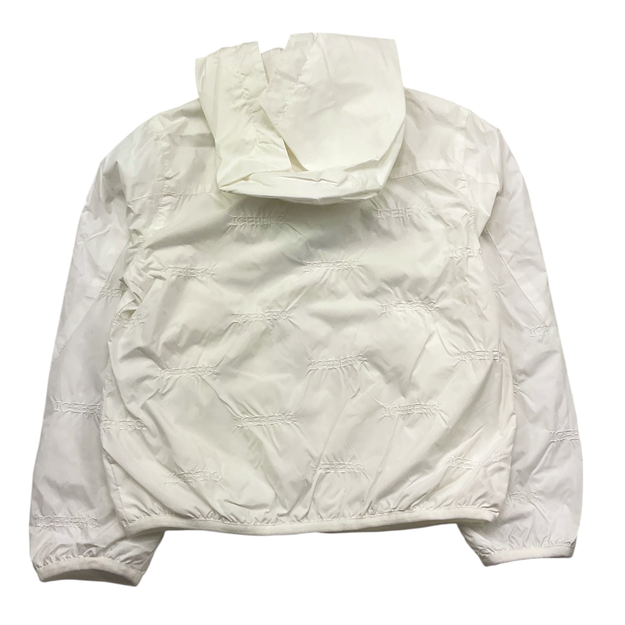 Iceberg Giubbino Tintaunita con Cappuccio E Ricami Logo per Bambino GBICE5103BJ BIANCO ICEBERG 