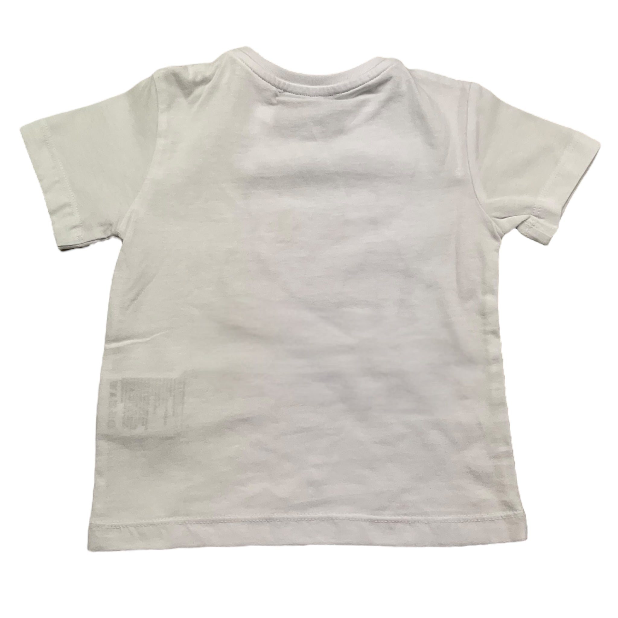 Iceberg T-Shirt Girocollo Tinta Unita con Stampe In Contrasto per Neonato TSICE5106B BIANCO ICEBERG 