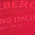 Iceberg T-Shirt Girocollo Tinta Unita con Stampa per Bambino TSICE5126JX ROSSO ICEBERG 