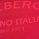 Iceberg T-Shirt Girocollo Tinta Unita con Stampa per Bambino TSICE5126JX ROSSO ICEBERG 