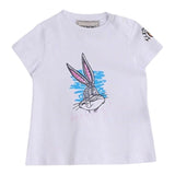 Iceberg T-Shirt Girocollo Tinta Unita con Stampa per Neonato TSICE5168B BIANCO ICEBERG 