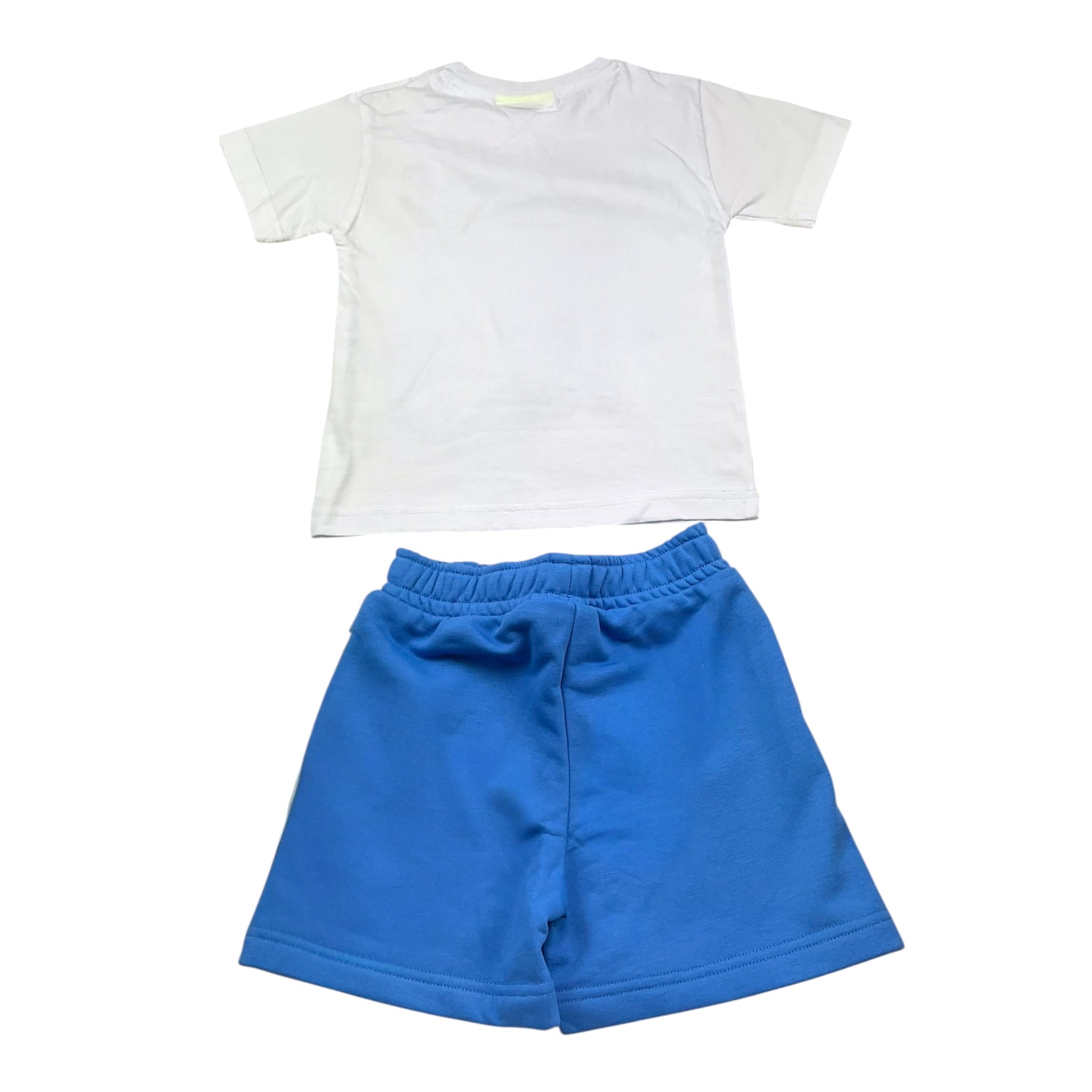 Icon Completo Bicolore T-Shirt-Bermuda per Neonato INBFS00608N BIANCO/BLU ICON 