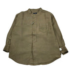 Il Gufo Camicia Manica Lunga Tinta Unita Collo Coreano per Bambino P21CL016L6006 VERDE IL GUFO 