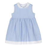 Il Gufo Abito Giromanica Fantasia A Righe per Bambina P24VA321C1080 AZZURRO IL GUFO 