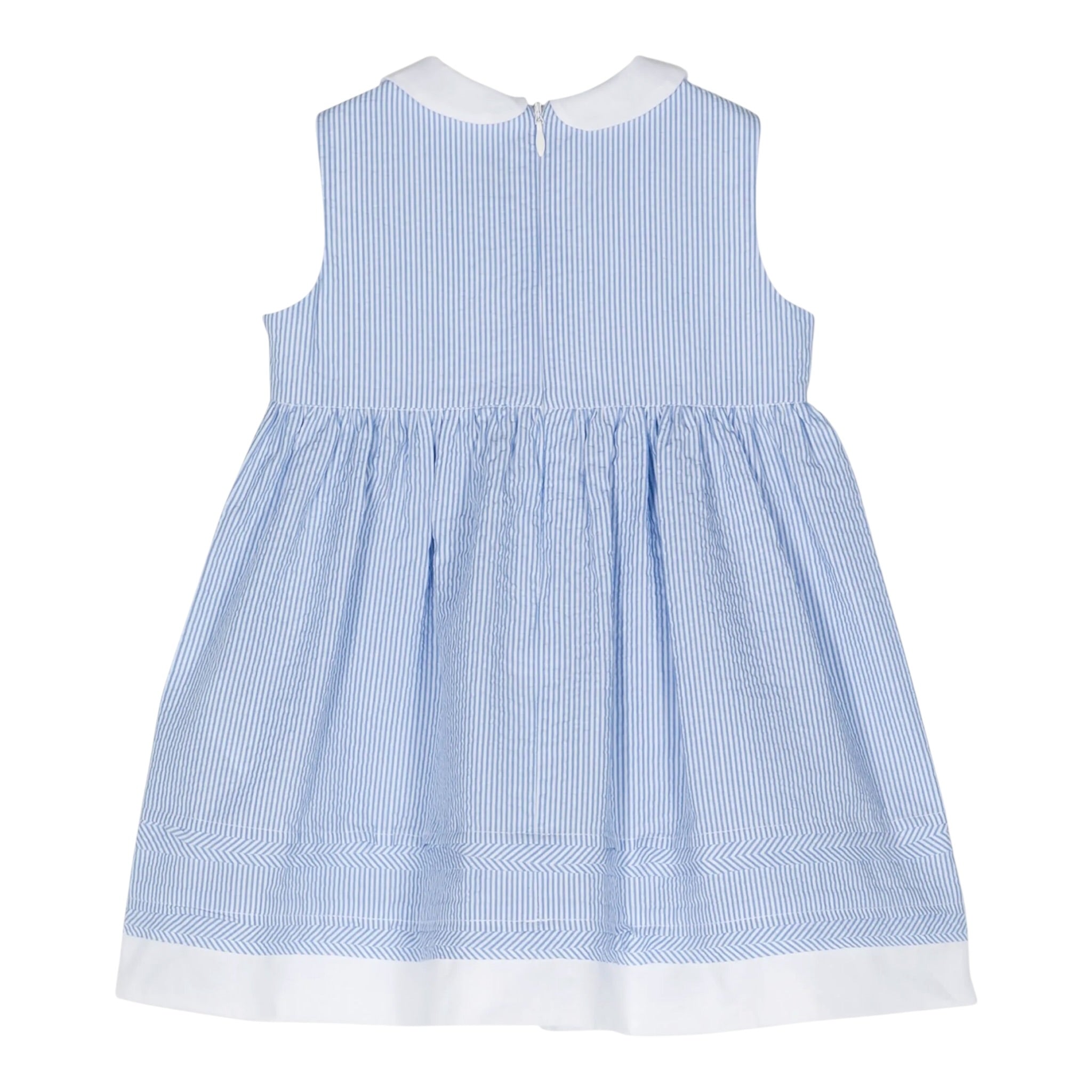 Il Gufo Abito Giromanica Fantasia A Righe per Bambina P24VA321C1080 AZZURRO IL GUFO 