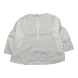 Il Gufo Camicia Manica Lunga Tinta Unita per Bambina P25CL253L6006X PANNA IL GUFO 