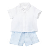 Il Gufo Completo 2 Pezzi Camicia-Bermuda per Neonato P25DP464L002 BIANCO/AZZURRO IL GUFO 