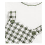 Il Gufo Completo 2 Pezzi T-Shirt-Salopette per Neonato P25DP469C3161 BIANCO/VERDE IL GUFO 