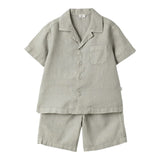 Il Gufo Completo 2 Pezzi Camicia-Bermuda per Bambino P25DP485L6006 GRIGIO IL GUFO 