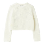 Il Gufo Cardigan Tinta Unita Traforato per Bambina P25GF440EM109X PANNA IL GUFO 