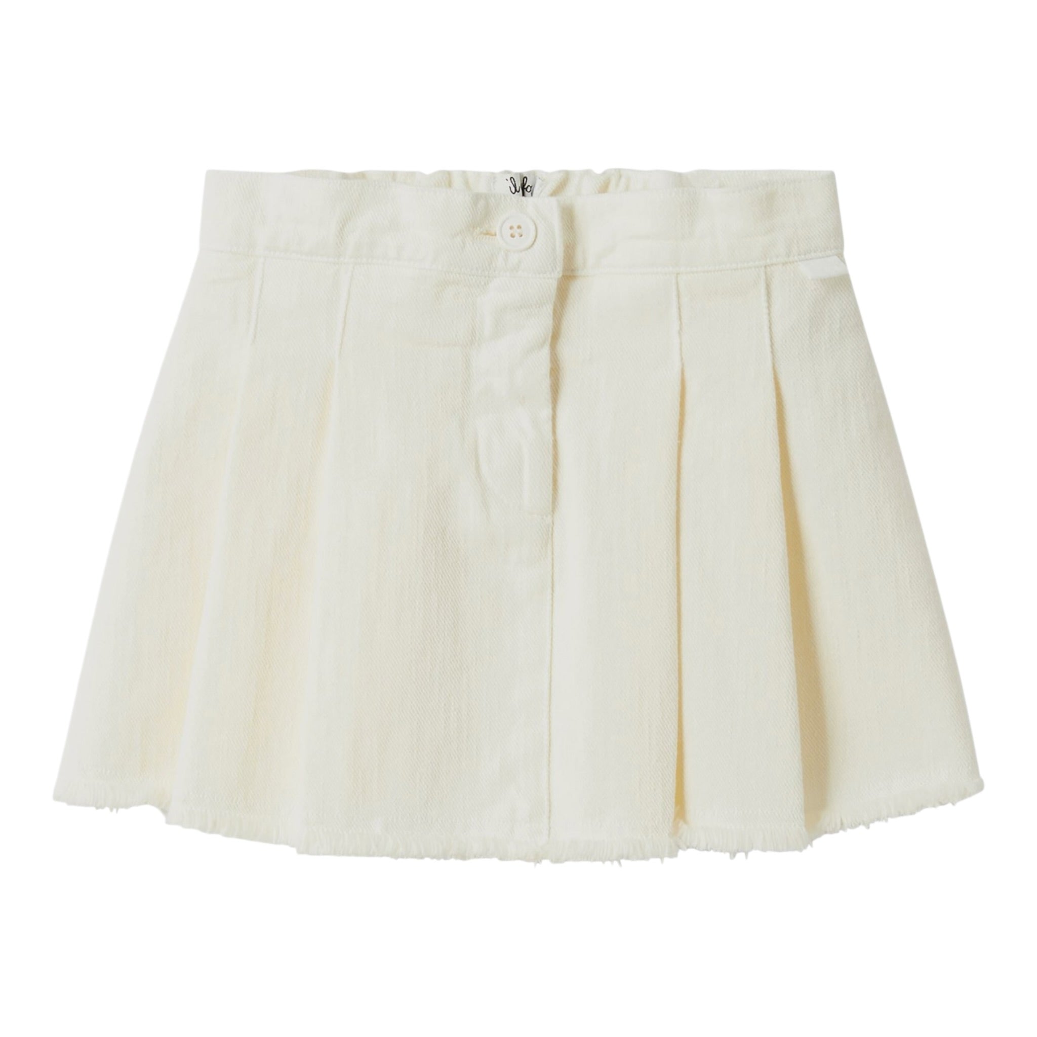 Il Gufo Gonna Tinta Unita con Girovita Regolabile per Bambina P25GN230J0044 PANNA IL GUFO 