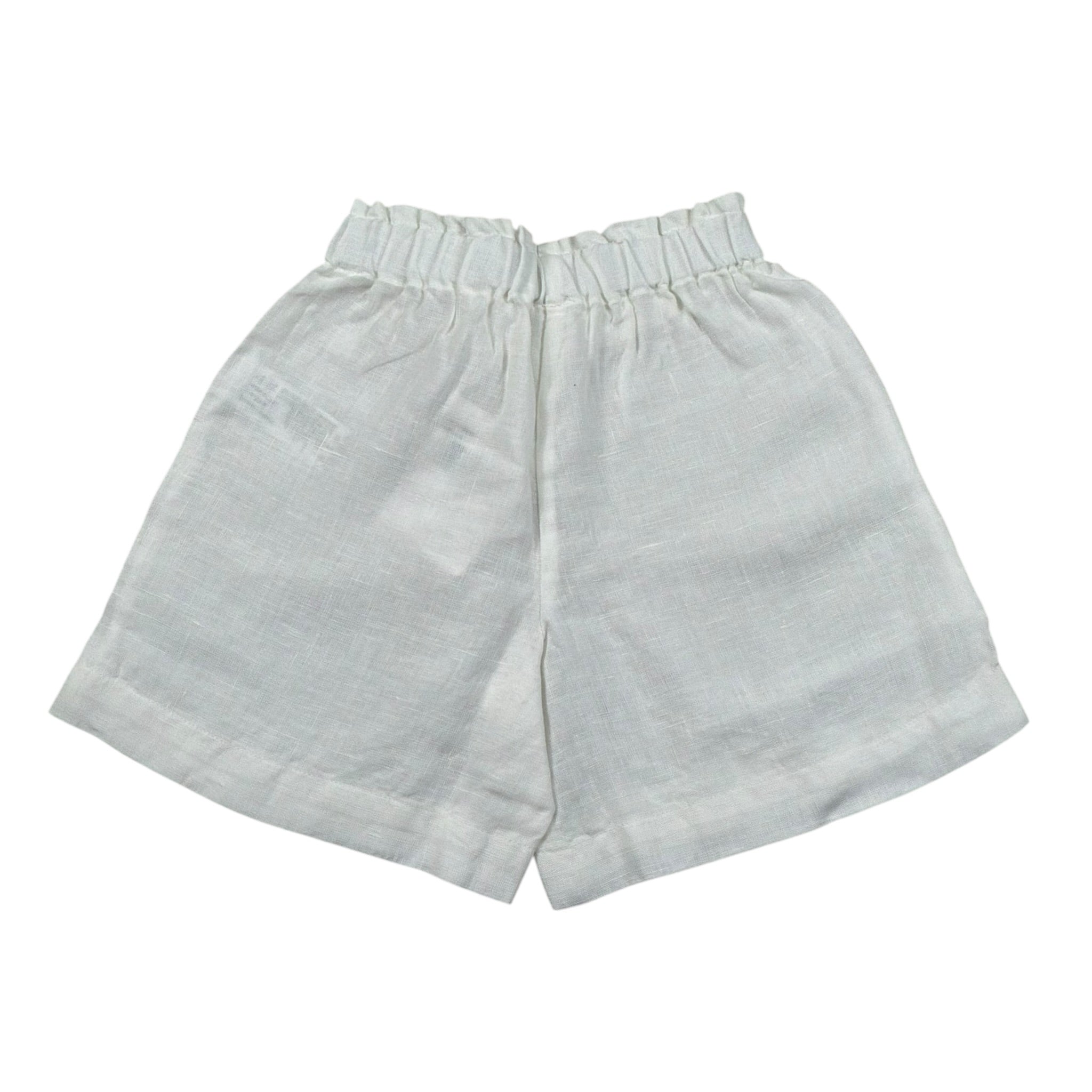 Il Gufo Short Tinta Unita con Elastico In Vita per Bambina P25PB181L6009J BIANCO IL GUFO 