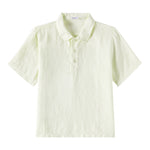 Il Gufo Camicia Mezza Manica Tinta Unita per Neonato P25PC060L6006N VERDE IL GUFO 