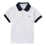 Il Gufo Polo Tinta Unita con Profili In Contrasto per Neonato P25PC067M0095N BIANCO IL GUFO 