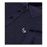 Il Gufo Polo Mezza Manica Tinta Unita Modello Crop per Neonata P25PC095MF032N BLU IL GUFO 