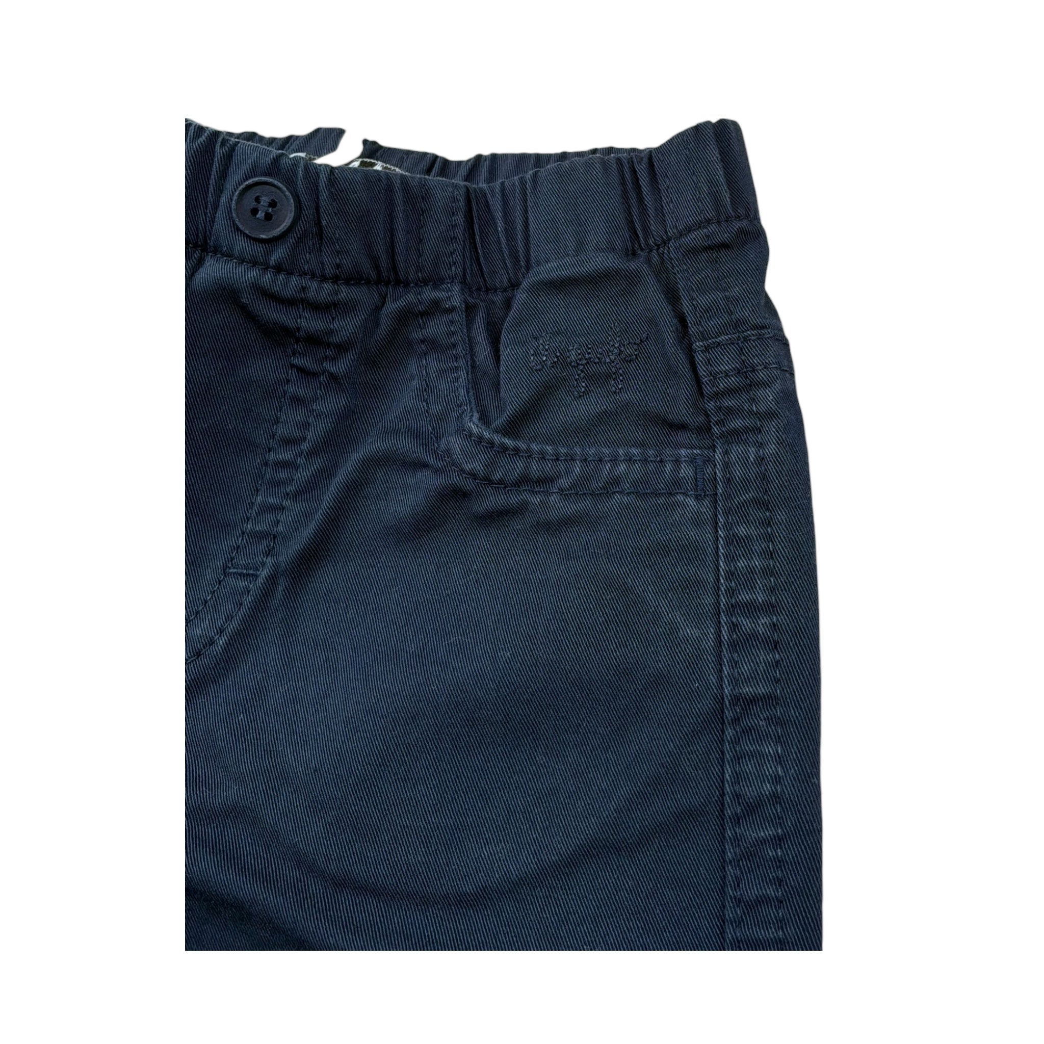 Il Gufo Pantalone Tinta Unita con Elastico In Vita per Neonato P25PL030C6074 BLU IL GUFO 