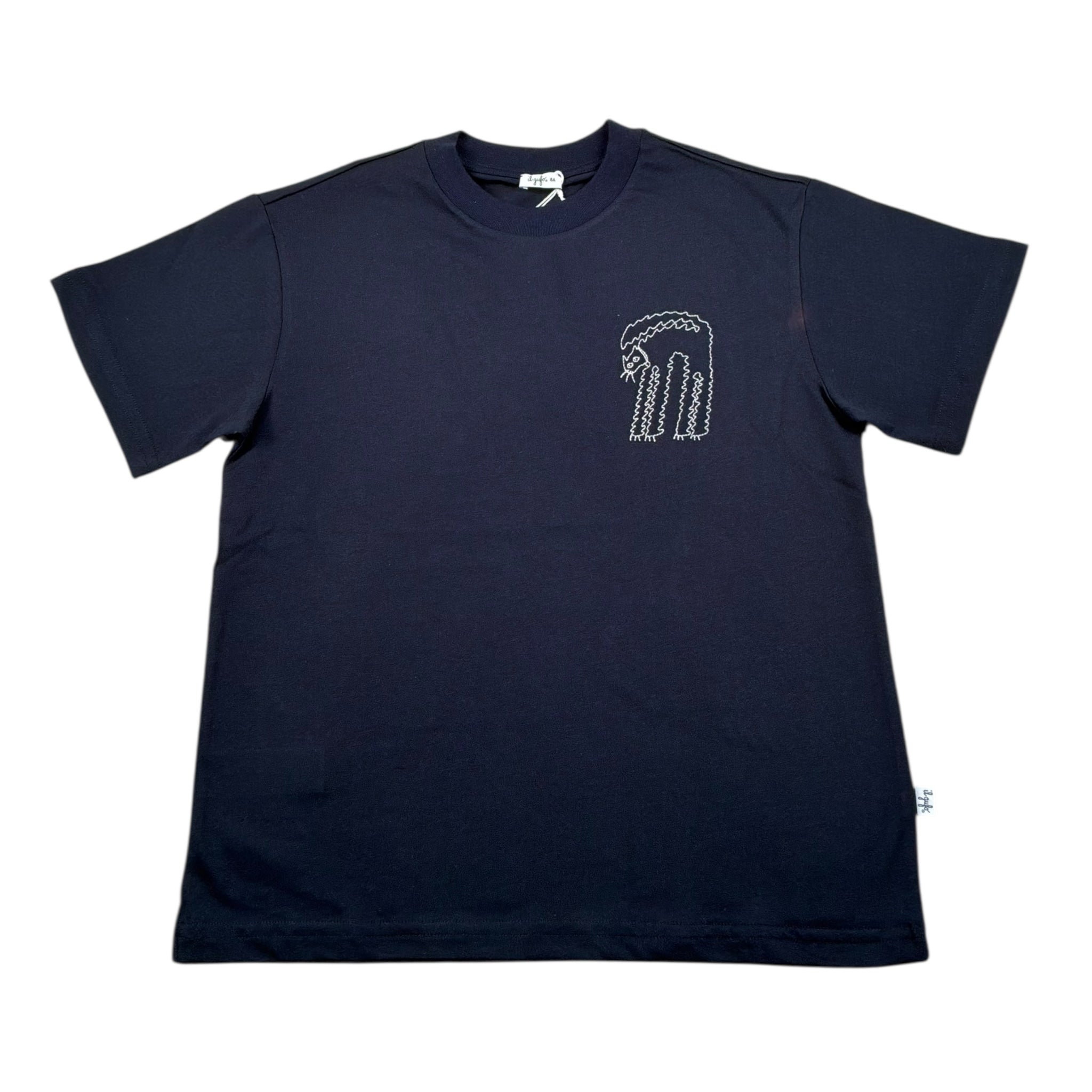 Il Gufo T-Shirt Girocollo Tinta Unita con Ricamo per Bambino P25TS479MF001 BLU IL GUFO 