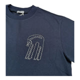 Il Gufo T-Shirt Girocollo Tinta Unita con Ricamo per Bambino P25TS479MF001 BLU IL GUFO 