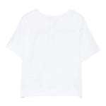Il Gufo T-Shirt Girocollo Tinta Unita con Ricami per Neonata P25TS482MF032N BIANCO IL GUFO 