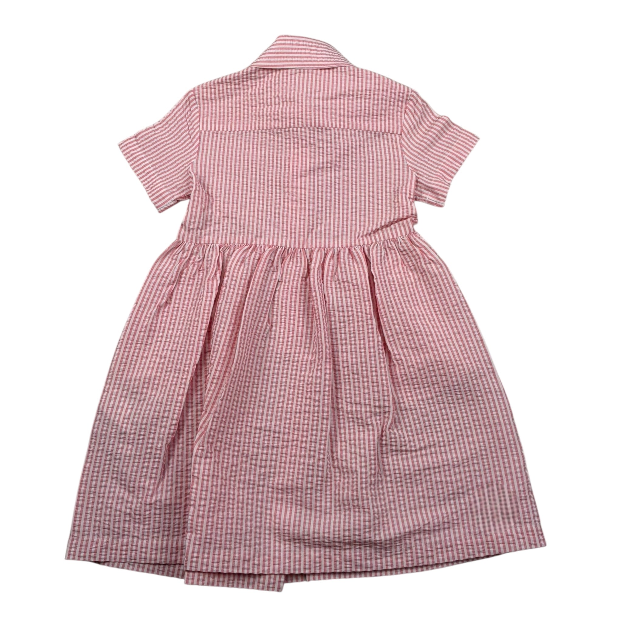 Il Gufo Abito Mezza Manica Tinta Unita con Fantasia A Righe per Neonata P25VM780C1080N BIANCO/ROSA IL GUFO 