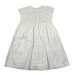 Il Gufo Abito Mezza Manica Tinta Unita con Ricami per Bambina P25VW788L0002J BIANCO IL GUFO 