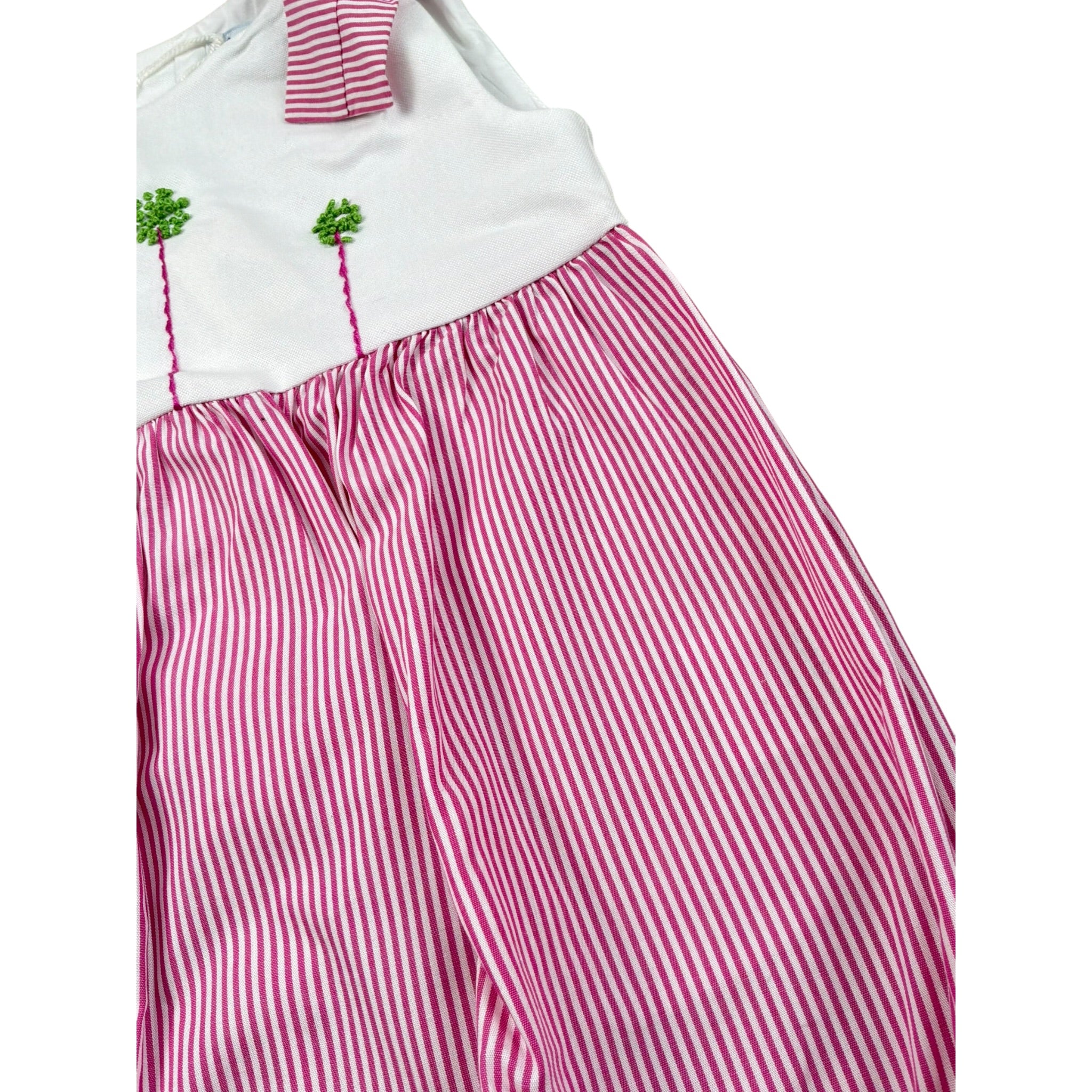 Ilfarobimbi Pagliaccett Bicolore con Fantasia A Righe per Neonata GELSOMINO BIANCO/ROSA ILFAROBIMBI 