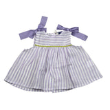 Ilfarobimbi Camicia tinta unita Giromanica con Fantasia A Righe Bianco/Lilla per Neonata IFB50165X BIANCO/LILLA ILFAROBIMBI 