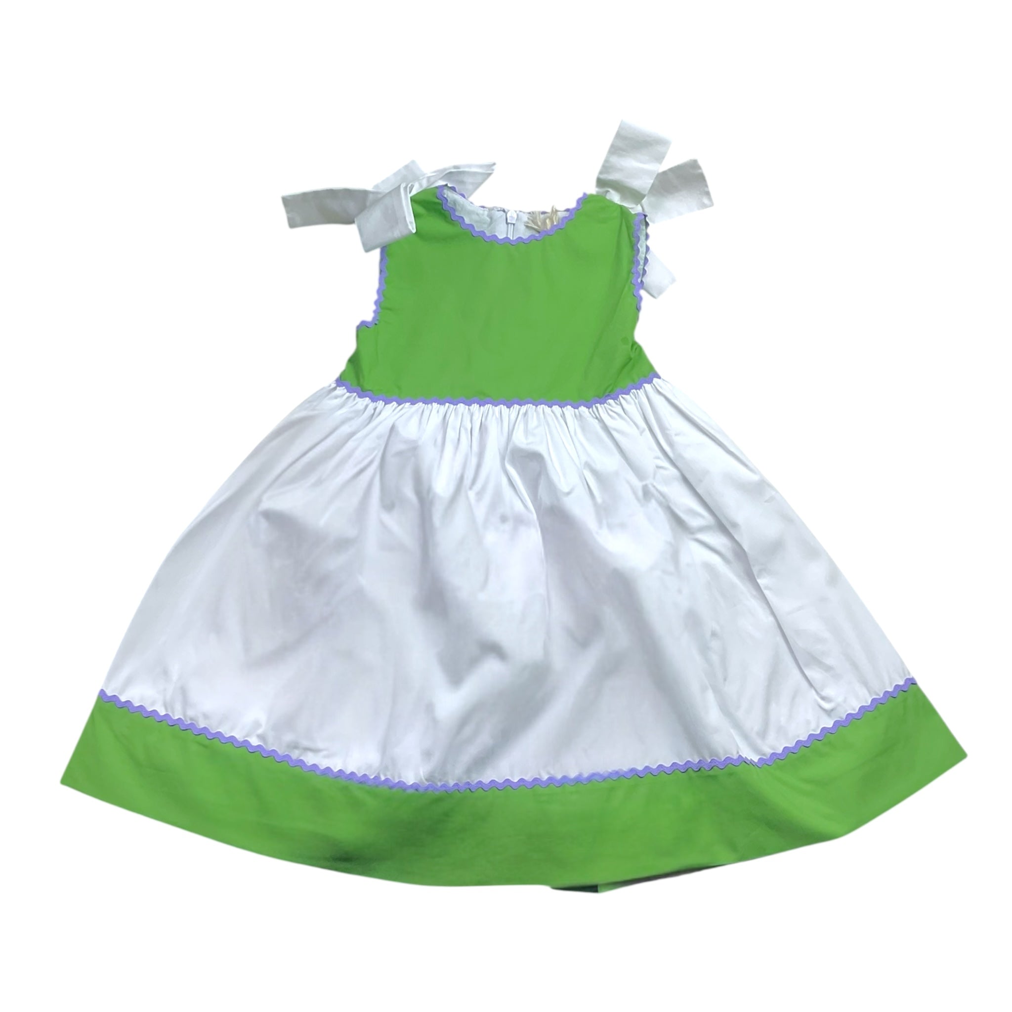 Ilfarobimbi Abito Tinta Unita Giromanica con Fiocchi per Neonata IFB50585 VERDE ILFAROBIMBI 