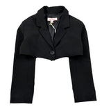 Imperial Giacca Tinta Unita Modello Crop per Bambina JB19132G75 NERO IMPERIAL 