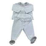 Isabel & Martinez Completo 2 Pezzi Shirt-Ghettina Tinta Unita per Neonata IM25N436 BIANCO ISABEL & MARTINEZ 